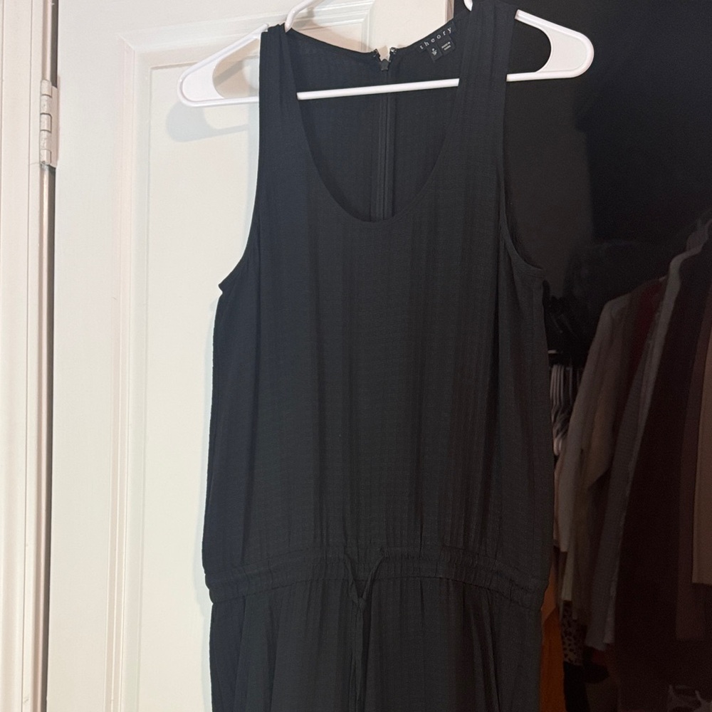 Theory Black Sleeveless Jumpsuit